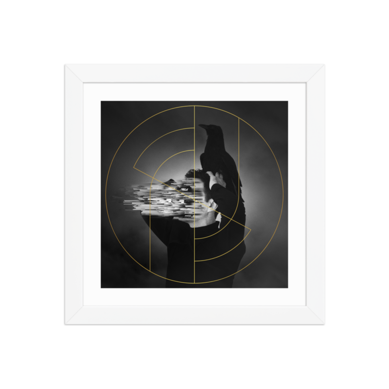 Print Nature Morte encadré – 10″×10″, White
