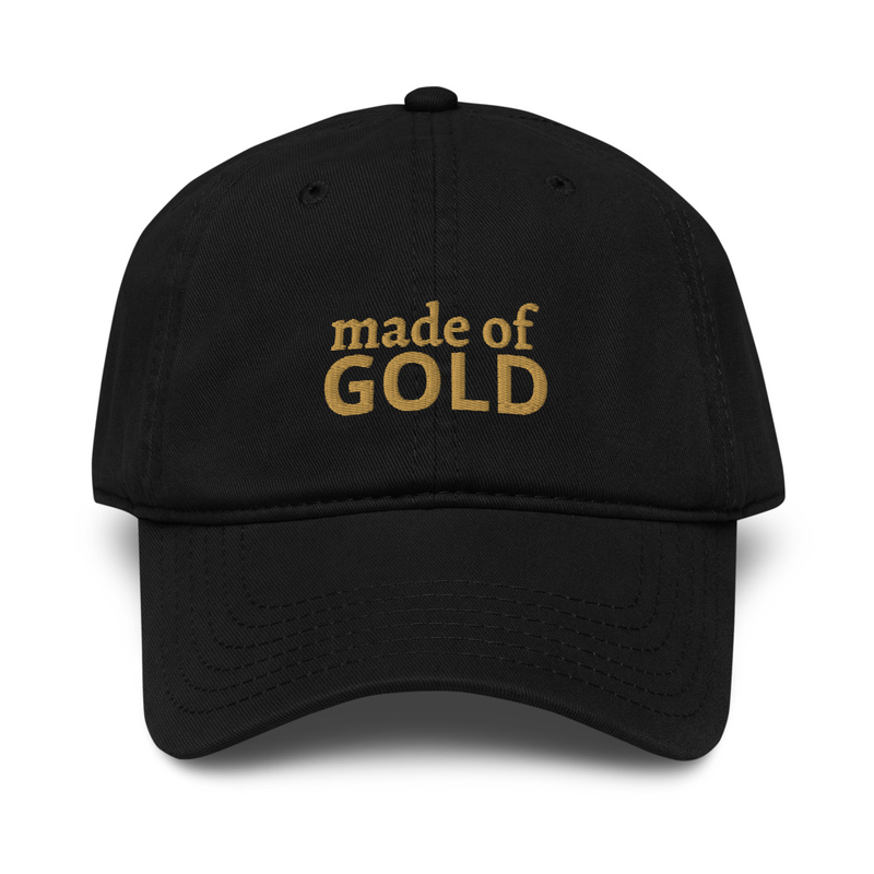 made of GOLD - Garment washed baseball cap – Image 7