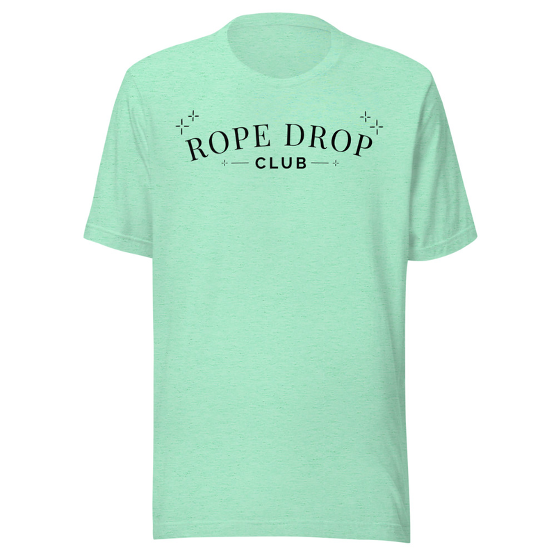 Rope Drop Club Tee – S, Heather Mint