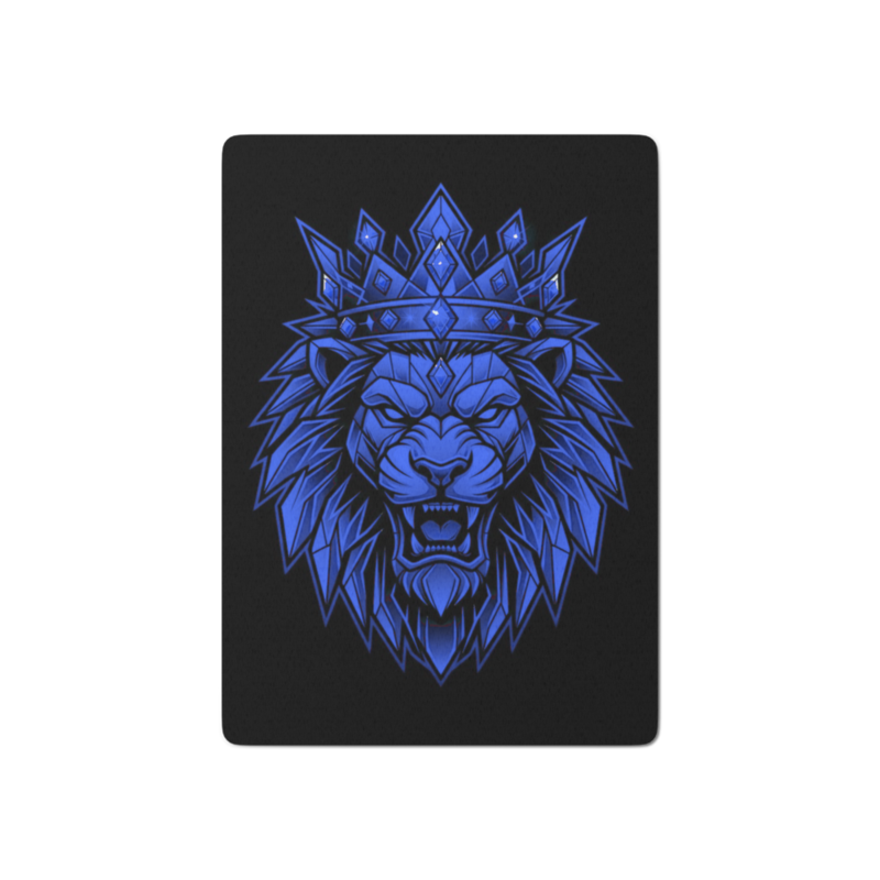 Uncle Benny ® Lion Crown Playing Cards Neon Blue EST. 2020