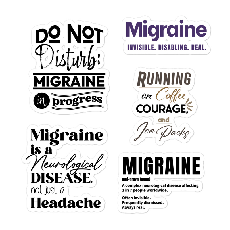 Migraine Awareness Sticker Sheet, image 1