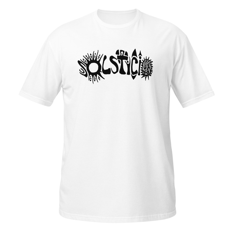 White 2side Solsticio Black Sun Short-Sleeve Unisex T-Shirt