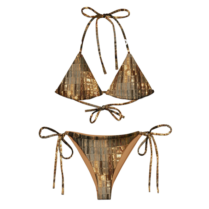 gold tiles bikini