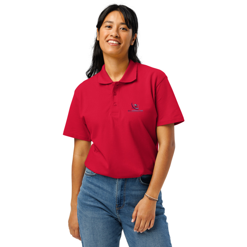 BMT Logo Premium pique polo shirt – XL, Red