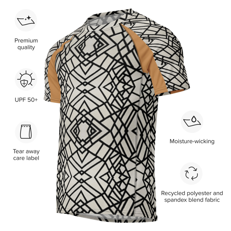 All-over print men’s rash guard