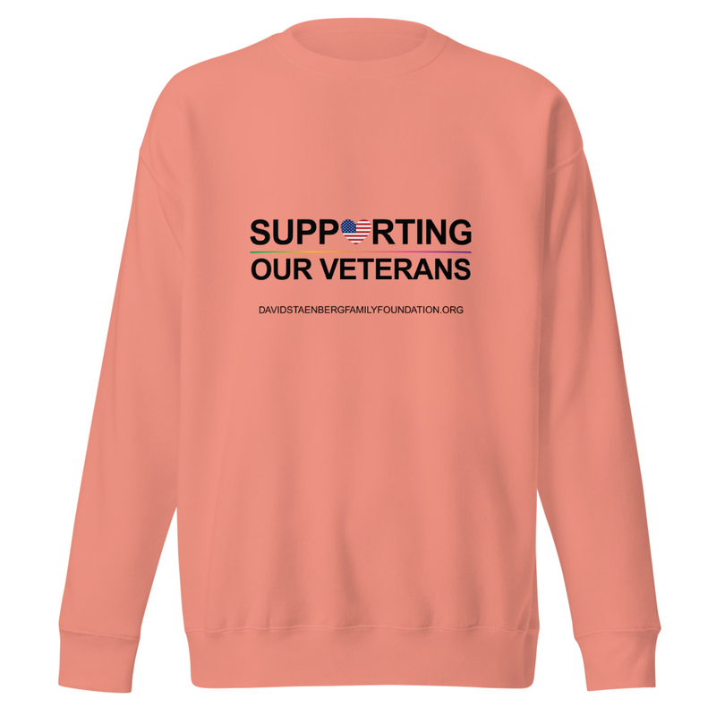 Unisex Premium Sweatshirt | Veteran's Day v1 – XL, Dusty Rose