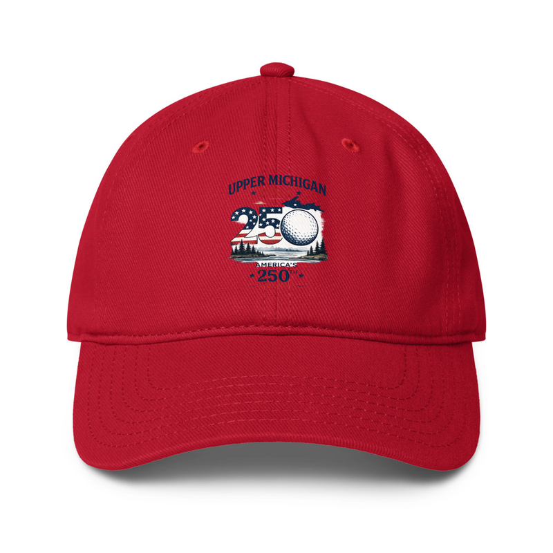 UP Golf 250 #1 Low-profile baseball cap – One size, Red