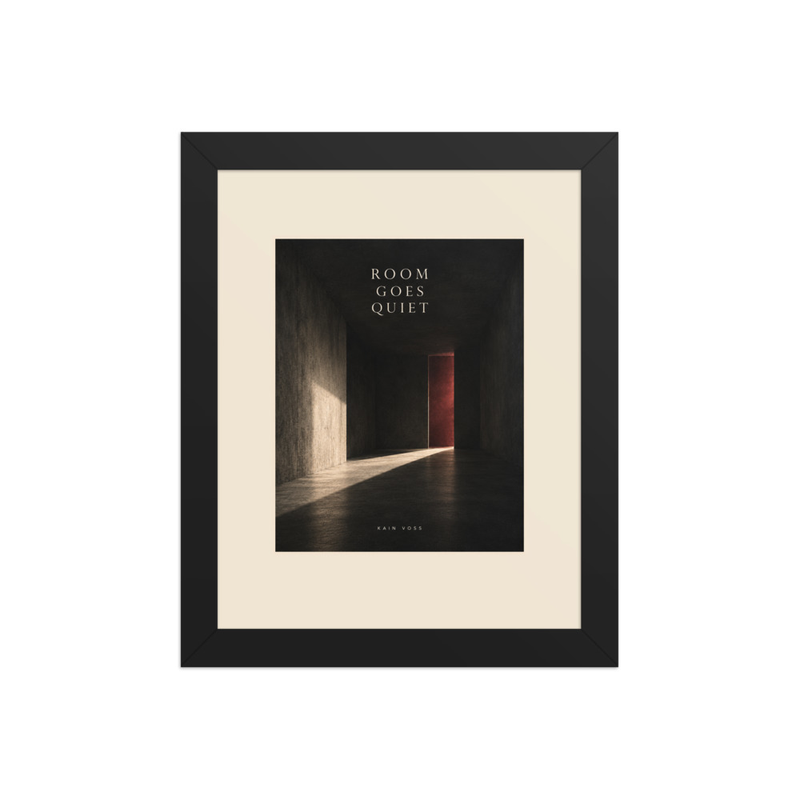ROOM GOES QUIET Framed Gallery Print