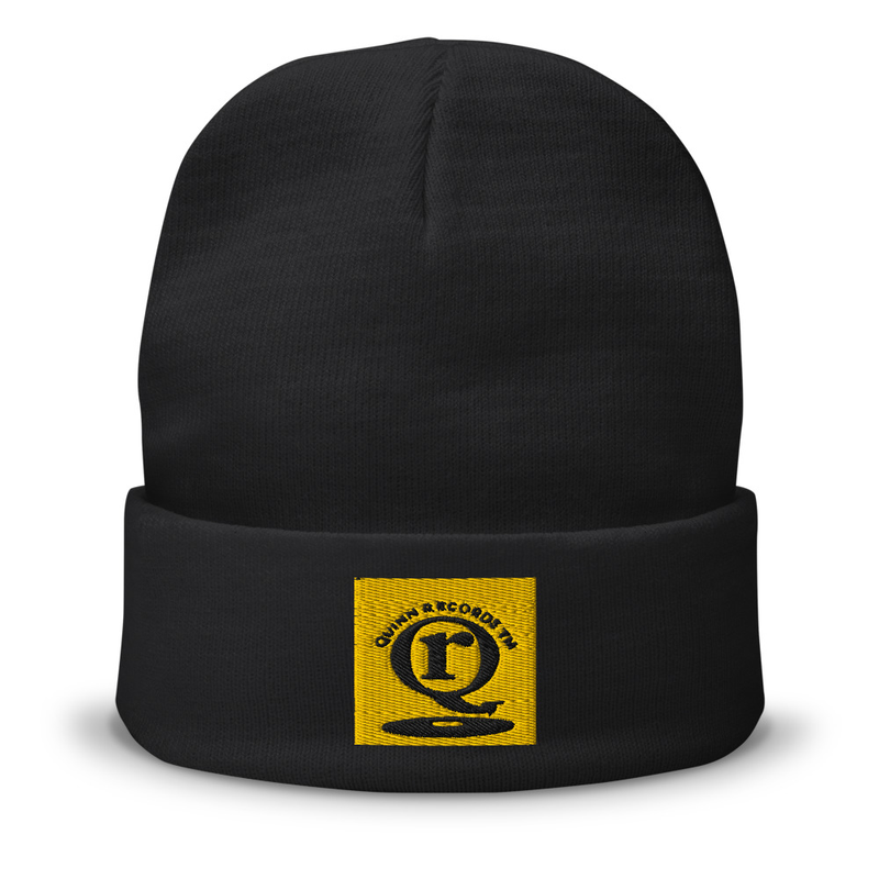 Quinn Records TM Signature 12" Cuffed Knit Beanie