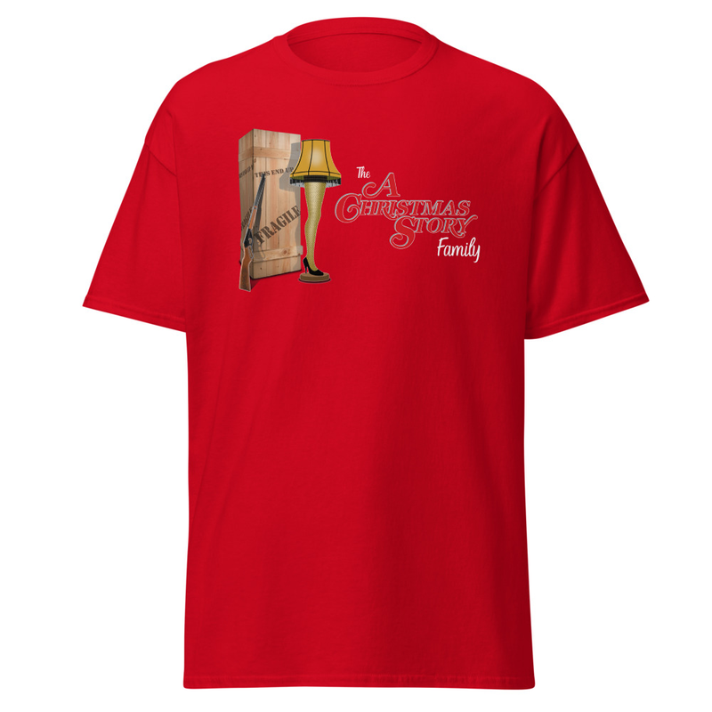 "Fra-Gee-Lay Forever" T-Shirt – Wear the Christmas Story Family Major Award with Pride! – XL, Red