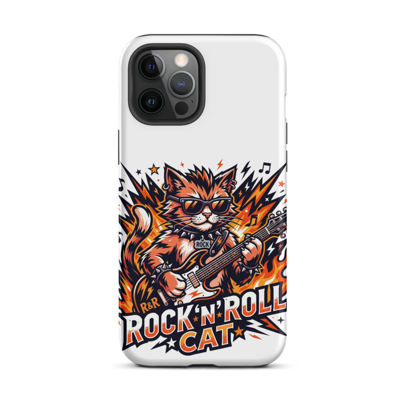 Tough Case for iPhone®: Rock N Roll Cat – iPhone 12 Pro Max, Matte