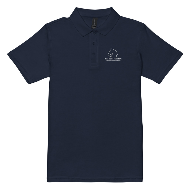 BHF Staff Women’s pique polo shirt – S, Navy