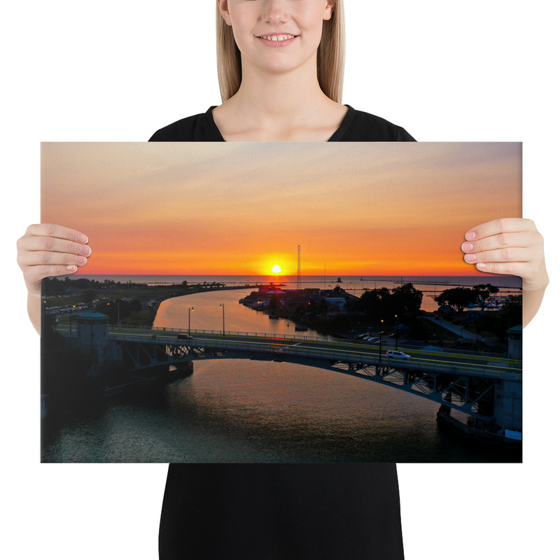 Charles Berry Bascule Bridge at Sunset