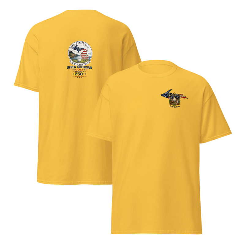 Alger Country Veteran's Golf Out Logo #3 Unisex classic tee – L, Daisy