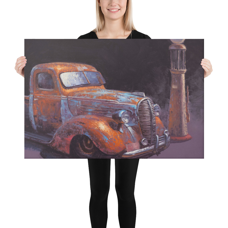 38 Fat Fender Ford - Fine Art Canvas Print – Image 3