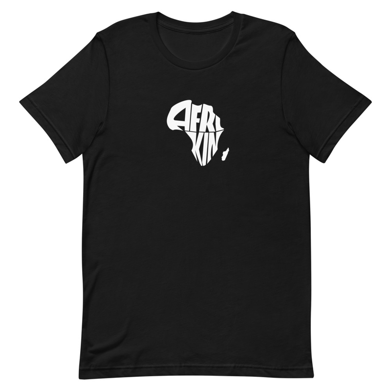 AfriKin Wht Logo Unisex T-shirt