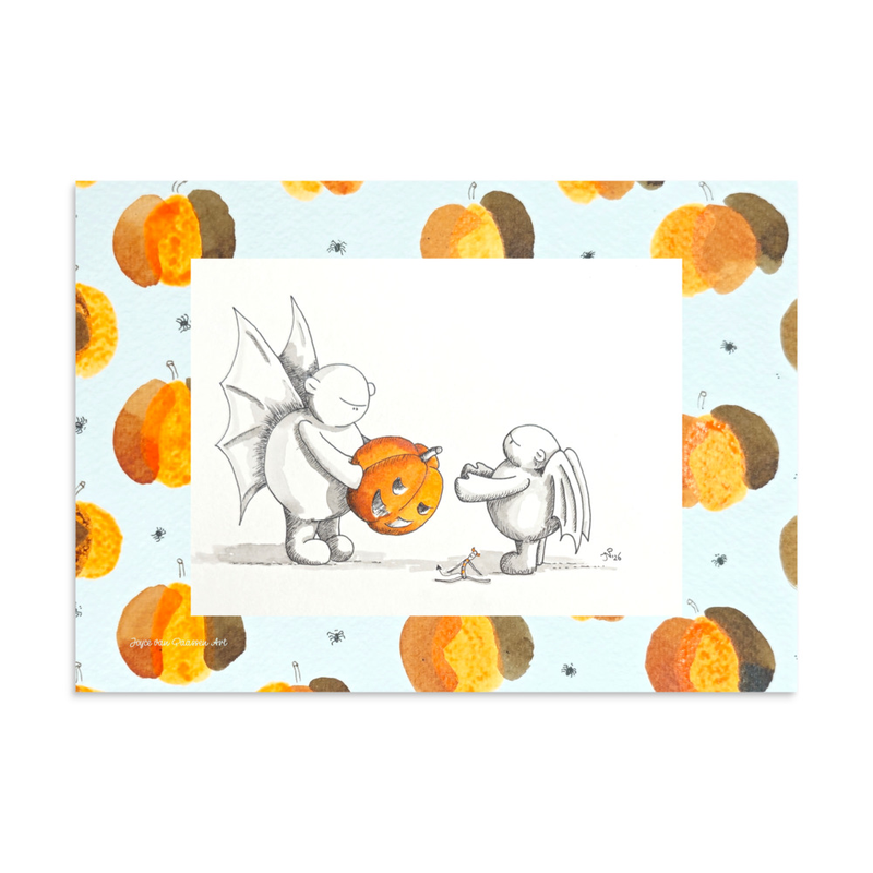 Poster A4 Halloween Cartoon