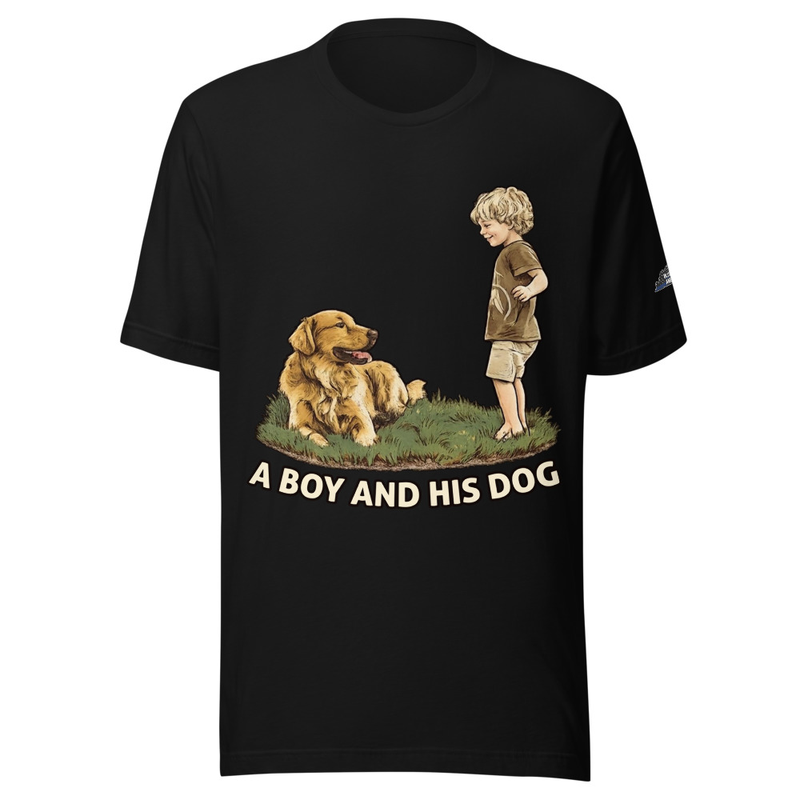 A Boy and His Dog Unisex t-shirt