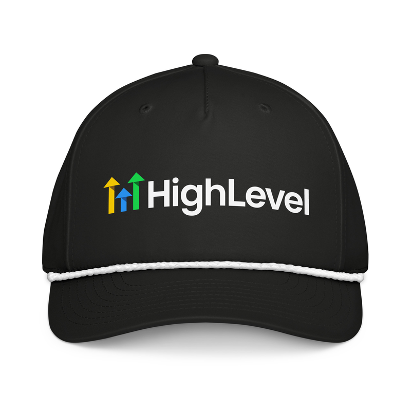 Black HighLevel Rope Hat