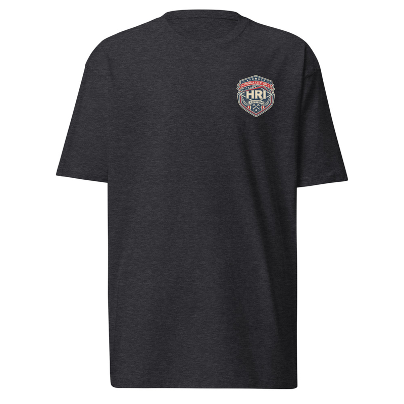 HRI Custom Premium Heavyweight Tee – XL, Charcoal Heather