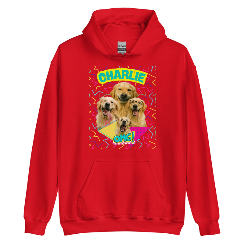 Retro Personalized Pet Party - Unisex Hoodie