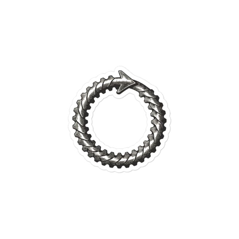 The Agent Loop Sticker mockup
