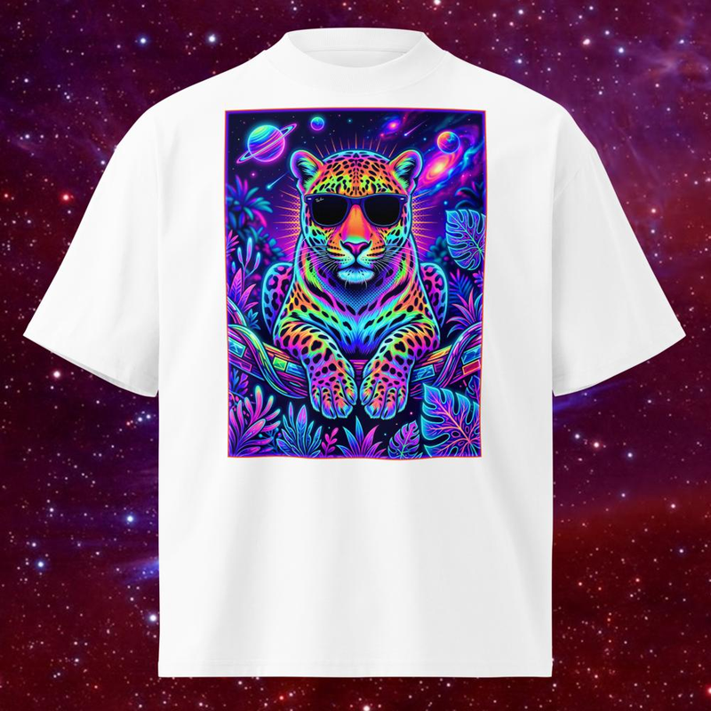 Hipster Leopard - Hipster Leopard / White / S