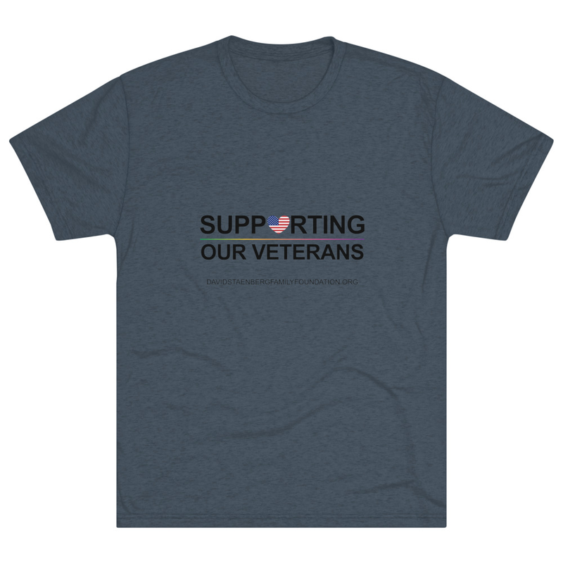 Unisex Tri-Blend Crew T-Shirt | Veteran's Day v1 – XL, Tri-Blend Indigo