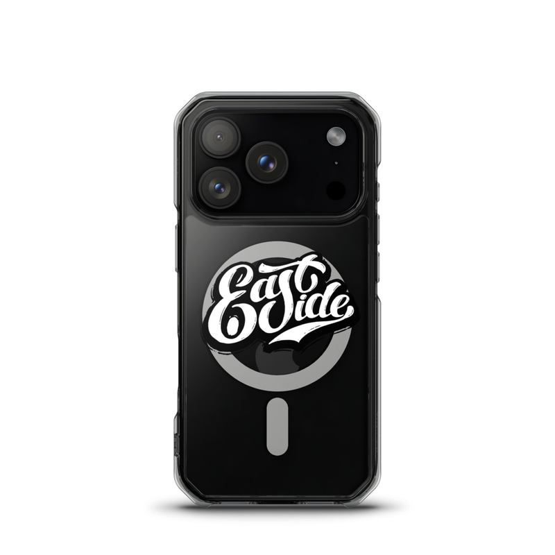 EastSide Dark Logo MagSafe® clear case for iPhone® – iPhone 17 Pro