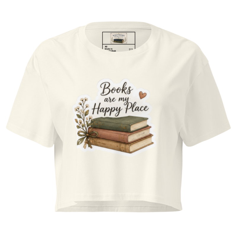 Happy Place Women’s crop top – XS, Natural