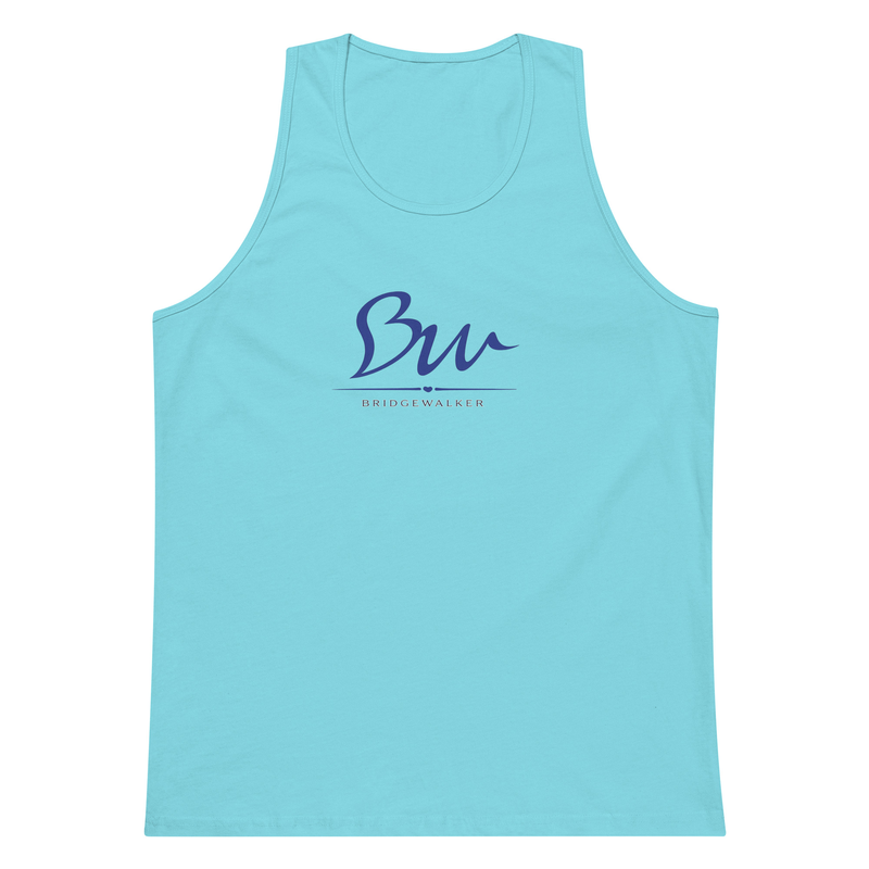 BridgeWalker Unisex Premium Tank Top - Own Asphalt Edition – 3XL, Pacific Blue