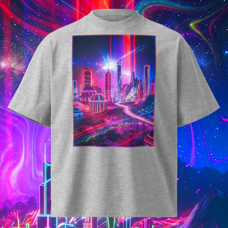 Space Rock Neon City - Space Rock Neon City / Heather Grey / S