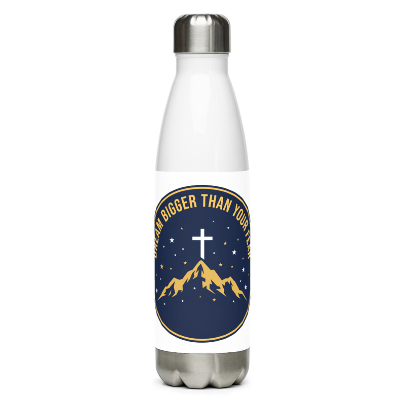 Dream Bigger Badge Water Bottle