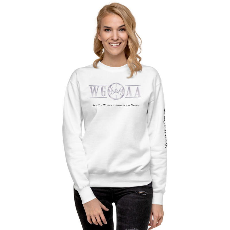 Arm The Women - Empower The Nation - Classic WGOAA Premium Sweatshirt  – XL, White