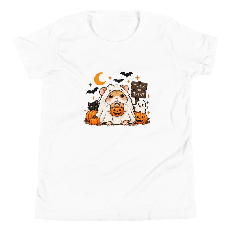 Halloween T-Shirt Cute Ghost Hamster Pumpkin Halloween Shirt – view 4