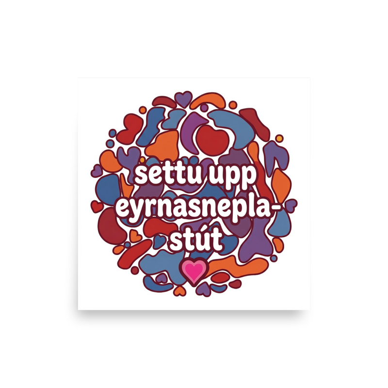 settu upp eyrnasneplastút – white