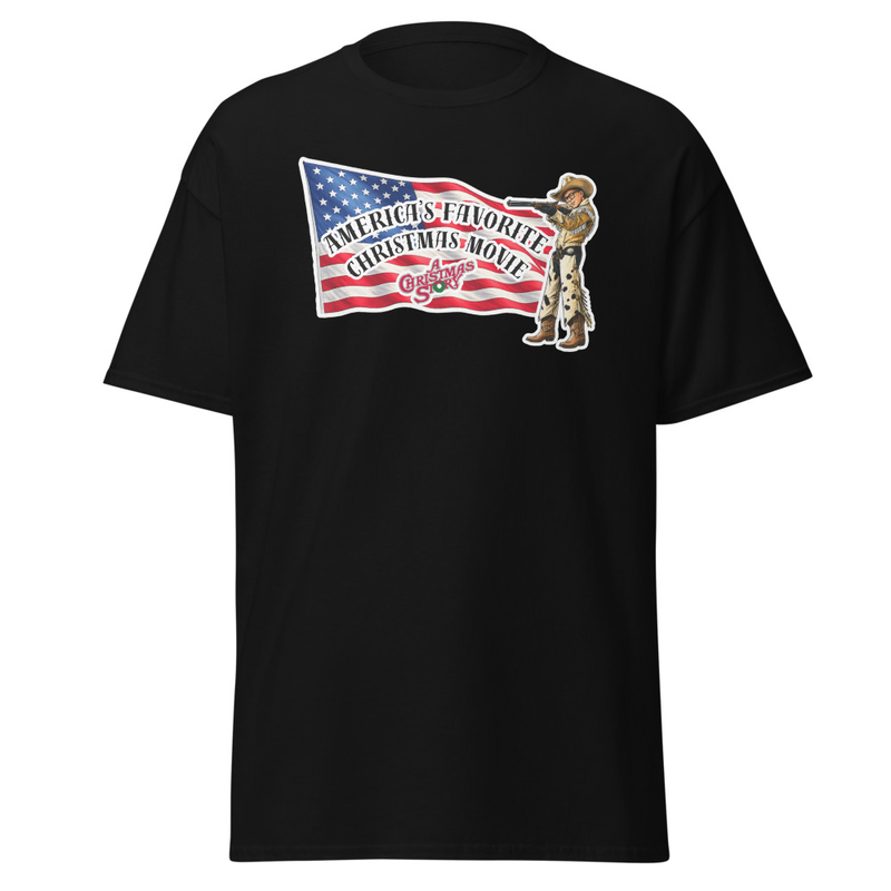 America's Favorite Christmas Movie Flag  With Ralphie T-Shirt