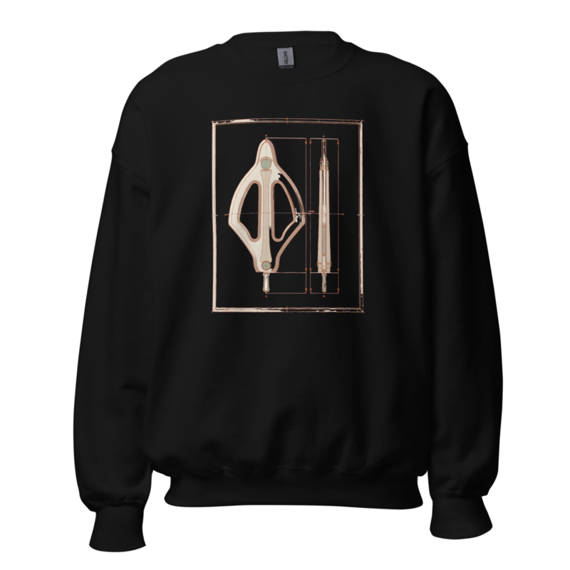 Blueprint Broadhead Crewneck (Artist Series) mockup