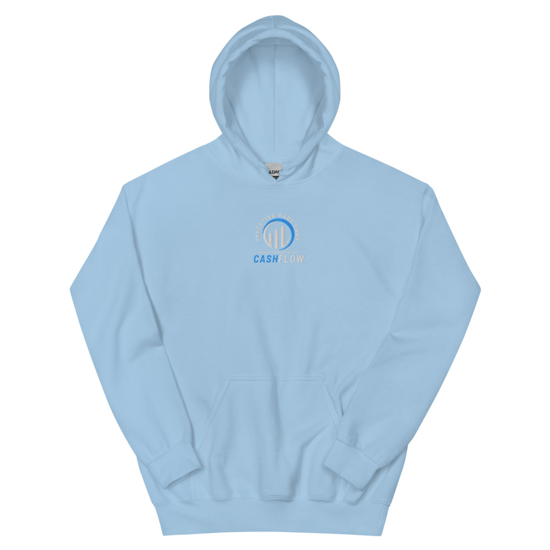 Cashflow Investing Inc Embroidered Hoodie v.1 – M, Light Blue