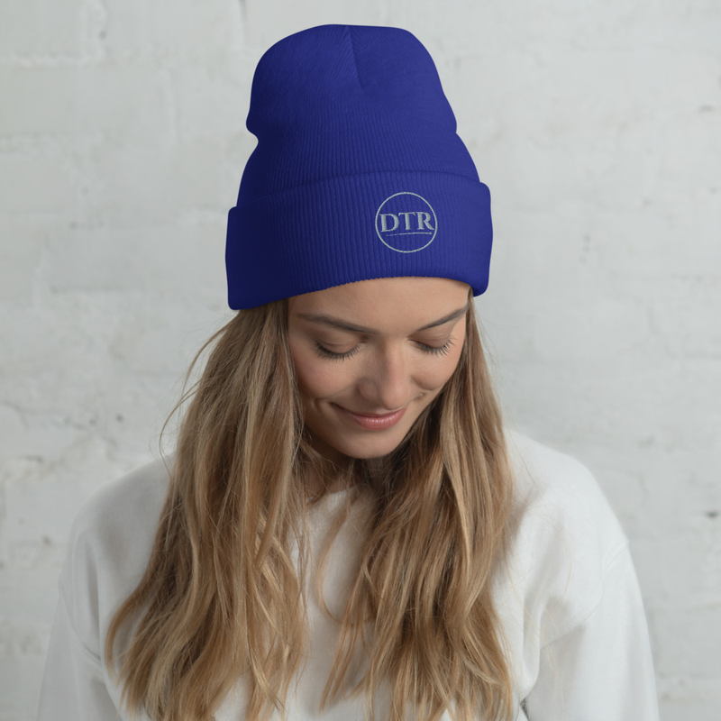 DTR Cuffed Toque/Beanie Grey Logo