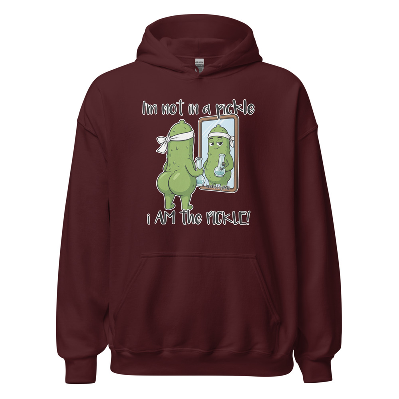 I Am The Pickle – Unisex Hoodie — Maroon