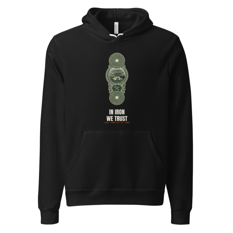 In Iron We Trust Hoodie (Artist Series) mockup