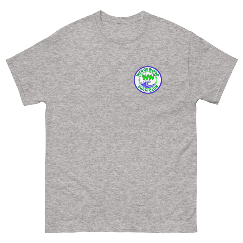 Unisex classic tee small logo – S, Sport Grey