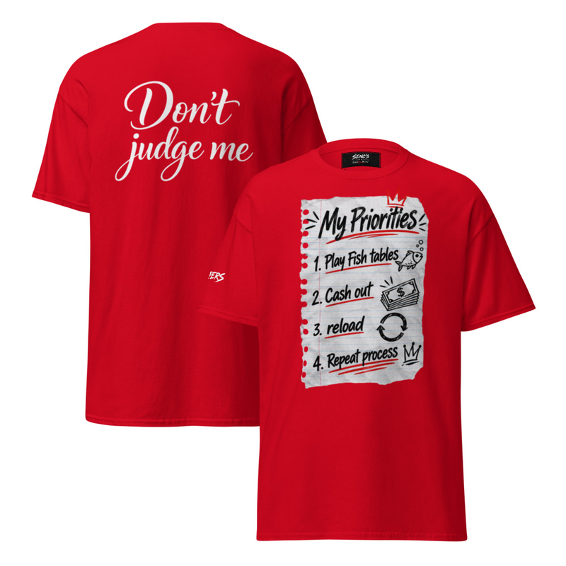 My Priorities T-Shirt – S, Red