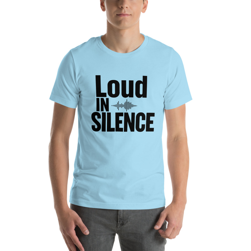Loud in Silence - Light Tone – S, Ocean Blue
