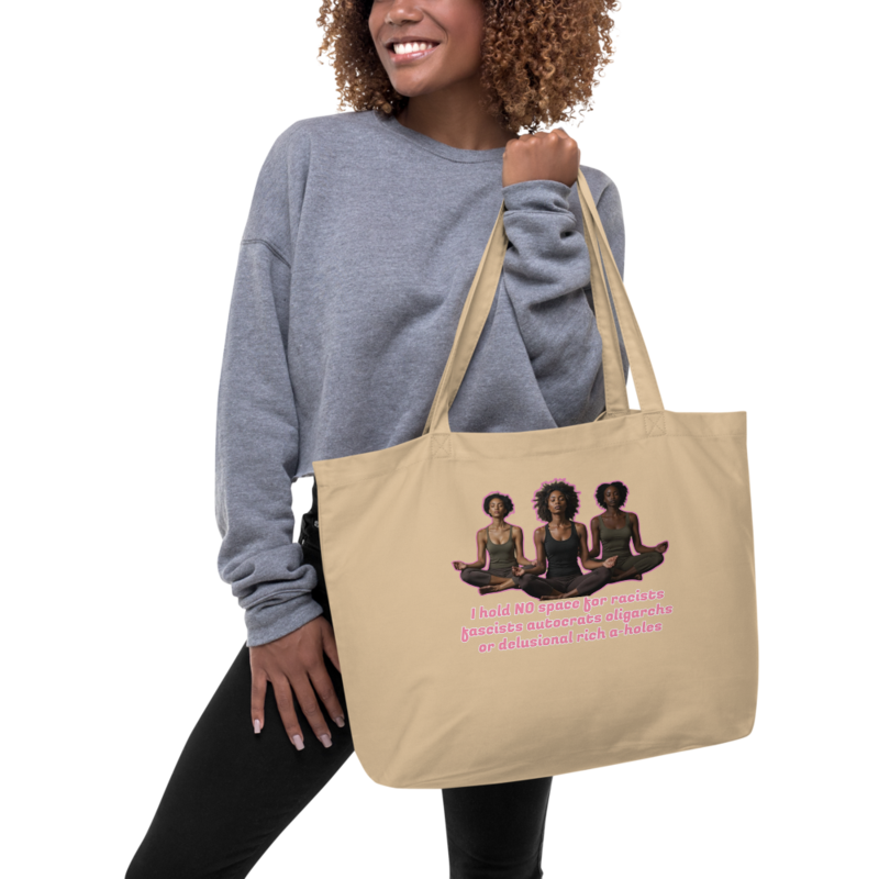 Yoga 4-Large organic tote bag