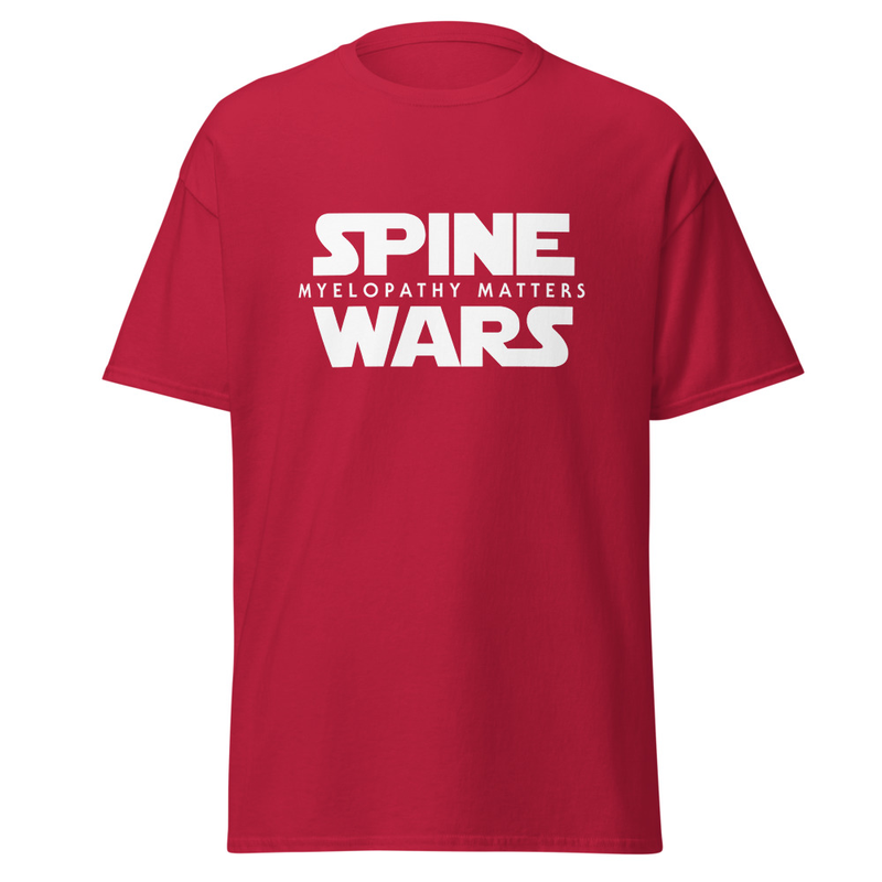 Spine Wars Myelopathy Matters White Print T – Image 5