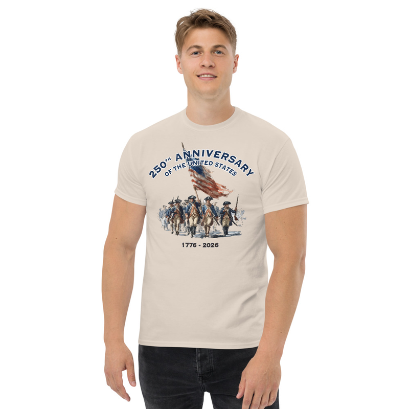 USA 250 | Continental Army Watercolor Unisex classic tee – XL, Natural