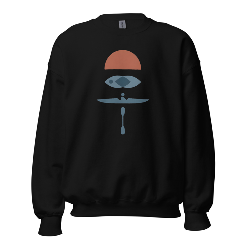 Nordic Stack Quiet Water Crewneck (Artist Series) — Kayak Fishing merch