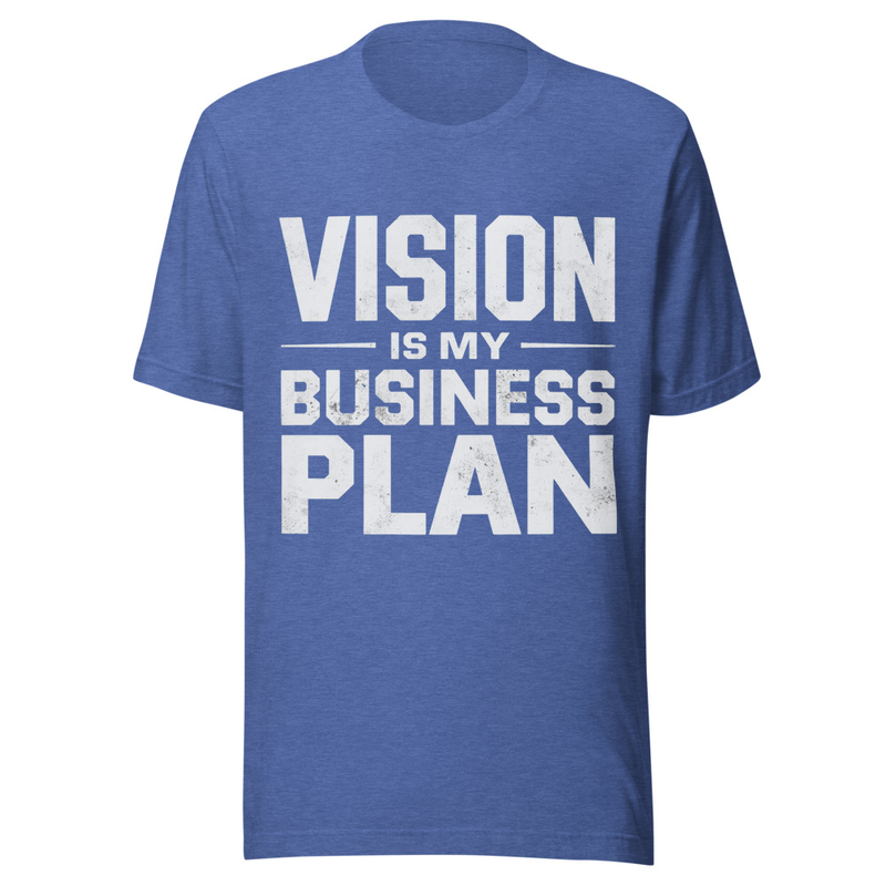 Vision is my Business Plan - Midnight Tone – S, Heather True Royal